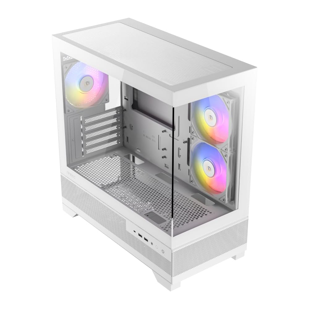 Antec CX500M White RGB RGBファン3個を標準搭載したピラ Amazon | ANTEC PCケース CX500M ARGB ホワイト ARGBファン3個標準搭載
